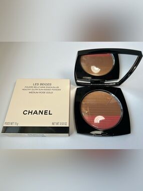 NWT🌷CHANEL LES BEIGES Healthy Glow Sun-Kissed Powder in “Medium Rose Gold”